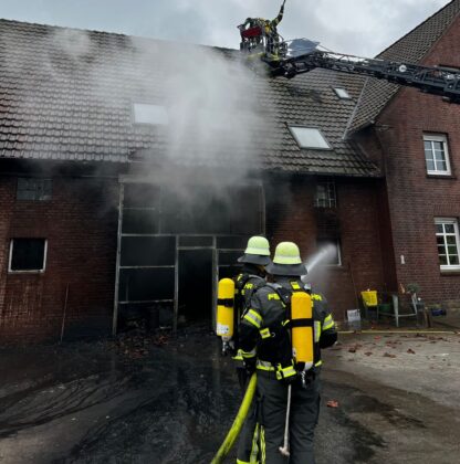 Stallbrand in Werne-Ehringhausen: 100 Ferkel sterben in Flammen
