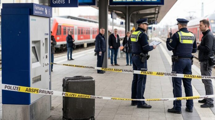 Polizeieinsatz am Bahnhof Neuburg an der Donau