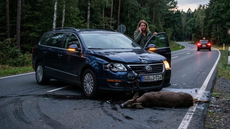 Richtiges Verhalten nach einem Wildunfall