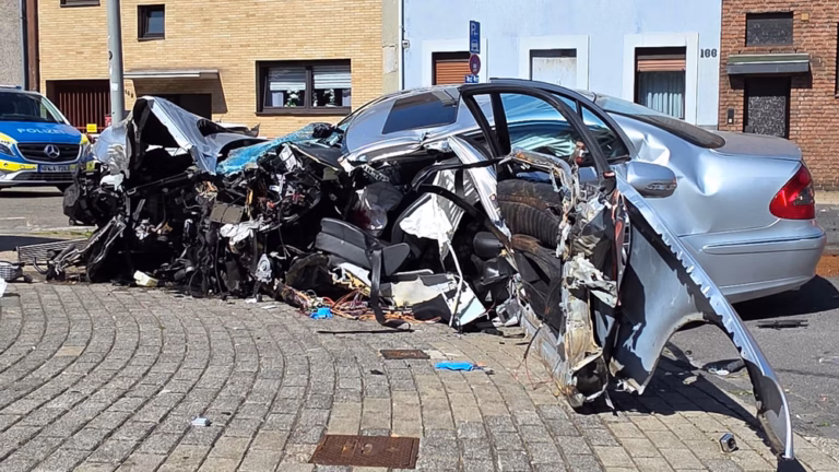 Unfall in Oberhausen: Mercedes prallt gegen Baum – Fahrer verstirbt