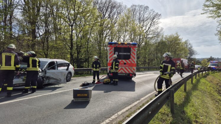 Unfall in Unterlüß auf der Weyhäuser Straße: Familie hat Glück