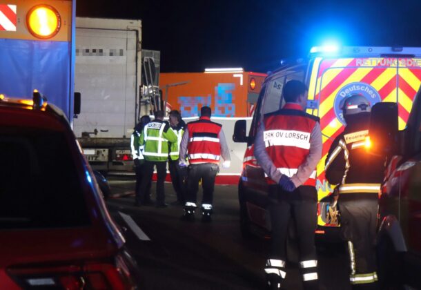 Tödlicher Unfall auf der A6 bei Viernheim: Bauarbeiter verstorben