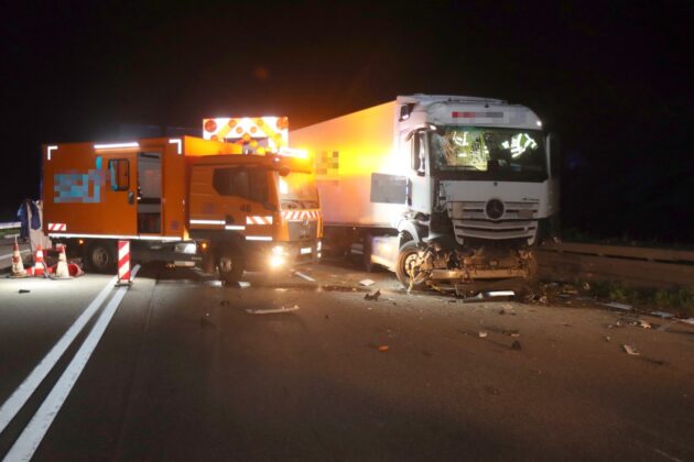 Tödlicher Unfall auf der A6 bei Viernheim: Bauarbeiter verstorben