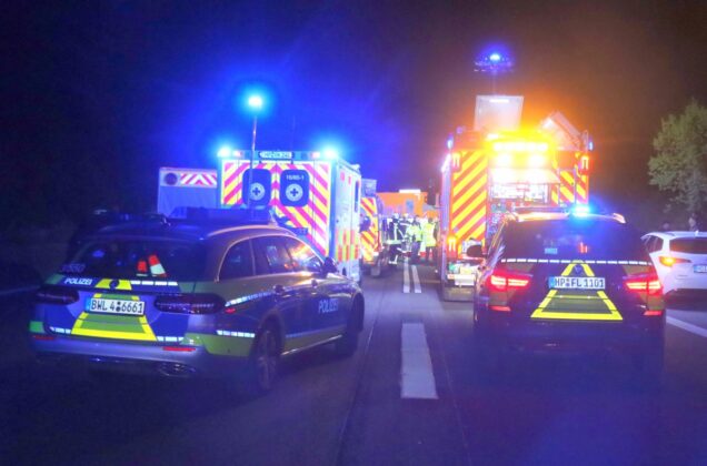 Tödlicher Unfall auf der A6 bei Viernheim: Bauarbeiter verstorben