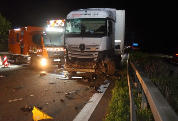 Tödlicher Unfall auf der A6 bei Viernheim: Bauarbeiter verstorben