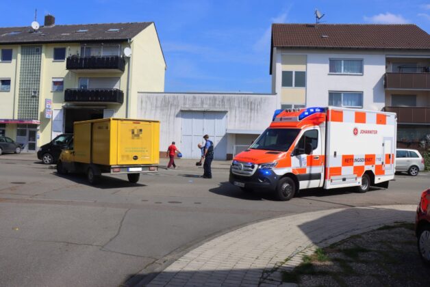 Unfall in der Max-Planck-Straße in Viernheim: Postauto übersieht Radfahrer