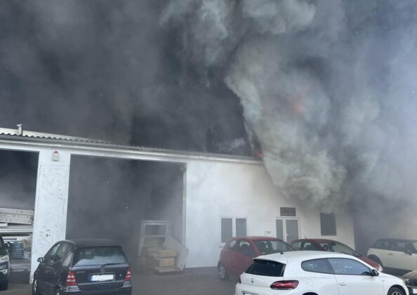 Brand in Bad Kreuznach: Millionenschaden bei Autohändler