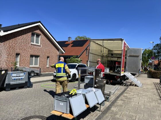 Gebäudebrand im Stadtflur in Nordhorn: Haus vorerst unbewohnbar
