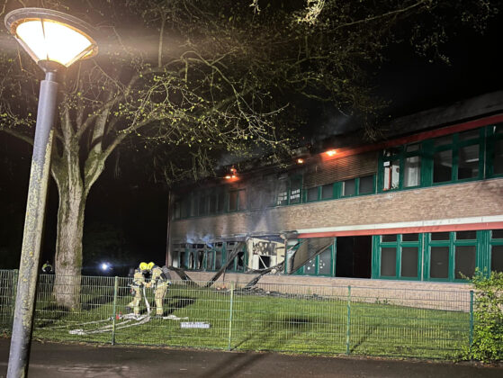 Brand am Berufskolleg in Gronau: Flammen im Klassenzimmer