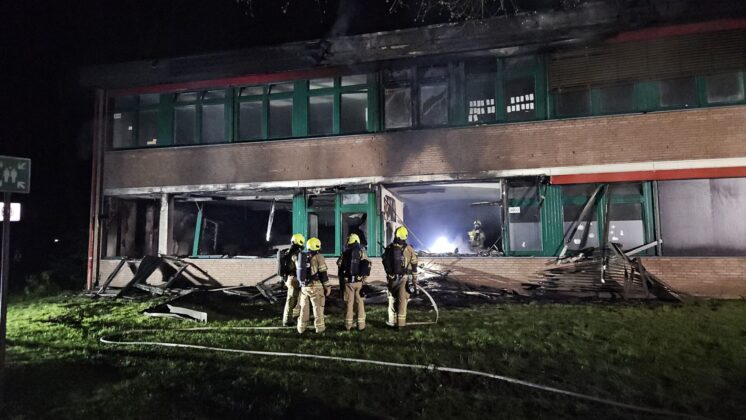 Brand am Berufskolleg in Gronau: Flammen im Klassenzimmer