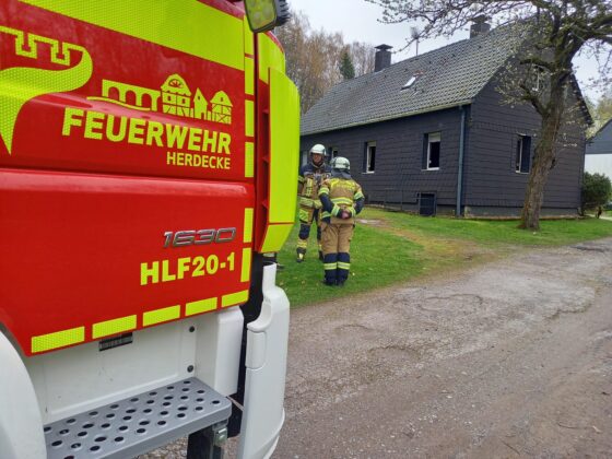 Wohnungsbrand in Herdecke: Haus nach Schwelbrand unbewohnbar