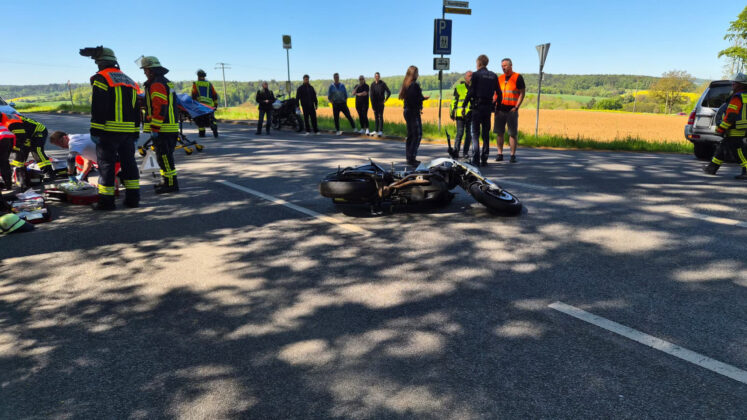 Unfall zwischen Pflaumheim und Mömlingen: Kollision am Maifeiertag