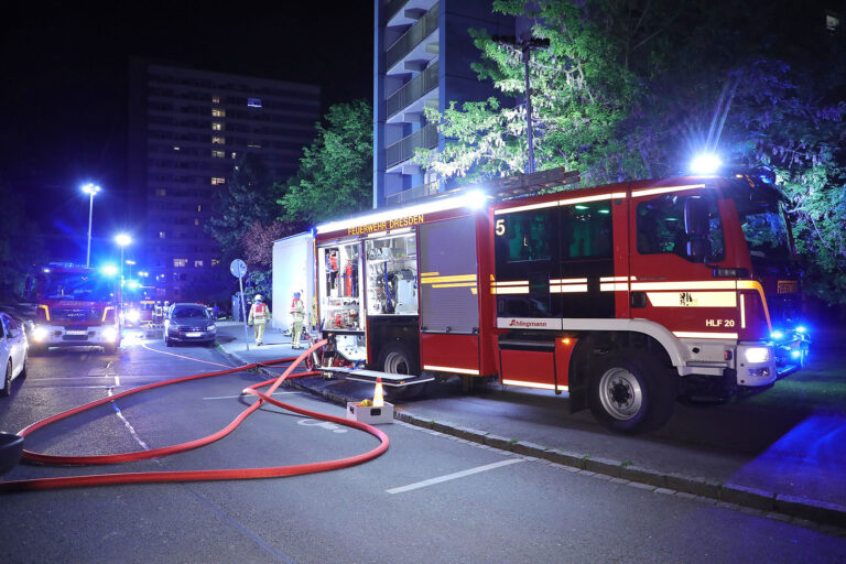 Feuerwehr im Einsatz in Dresden