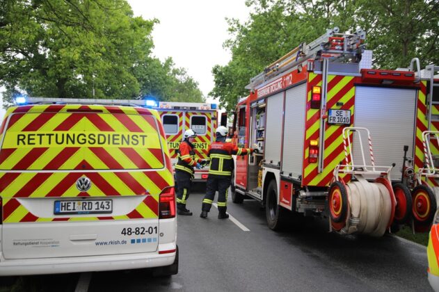 Unfall auf der K38 bei Kummerfeld: Frontalzusammenstoß mit mehreren Verletzten