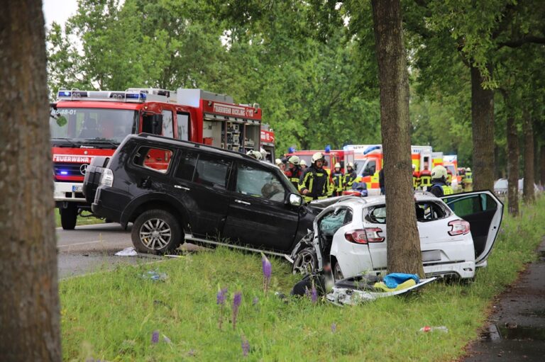 Unfall auf der K38 bei Kummerfeld: Frontalzusammenstoß mit mehreren Verletzten